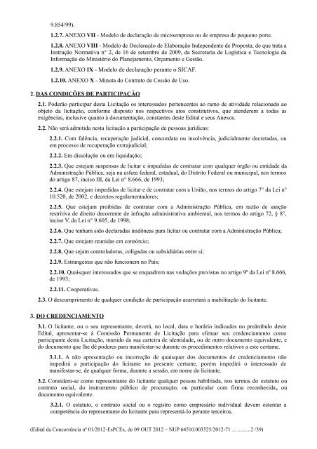 Modelo de declaração relativa à proibição do trabalho do menor (Lei n