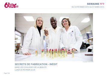 SEMAINE N°9 SECRETS DE FABRICATION - INÉDIT - M6 Publicité