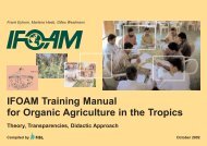 IFOAM Training Manual for Organic Agriculture in the  Tropics