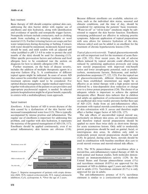 Diagnosis and treatment of atopic dermatitis in children ... - Envicon