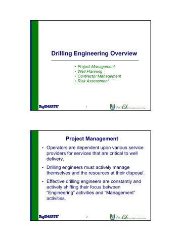 Drilling Engineering Overview