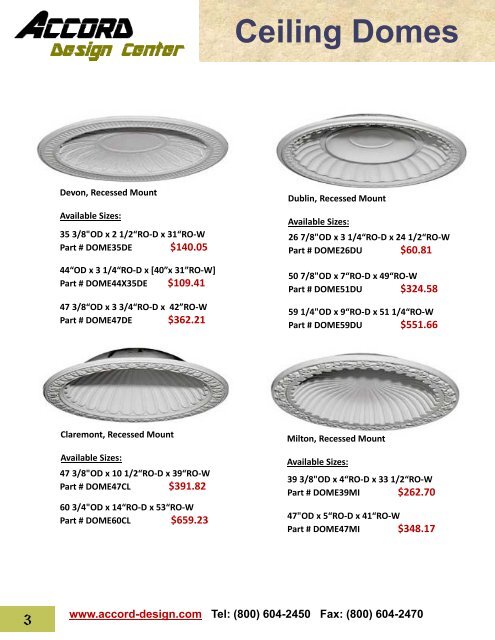 Ceiling Domes - Accord-design.com