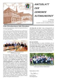 Ortsgeschehen - Gemeinde Altenkunstadt