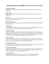 Top Twenty Verses in the Bible (Well Versed Adult) ESV Bible