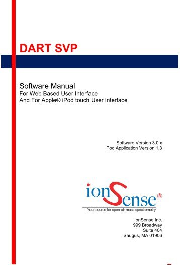 DART SVP - IonSense