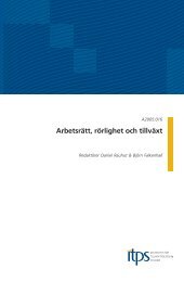 Arbetsrätt, rörlighet och tillväxt - DiVA Portal