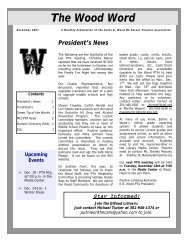 December 2007 (PDF) - Earle B. Wood Middle School PTA