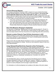 ACE Trade Account Owner October 2012 Update - CBP.gov