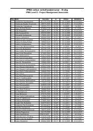 IPMA vottun verkefnastjórnunar - D-stig