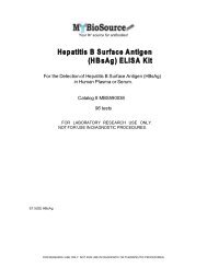 Hepatitis B Surface Antigen (HBsAg) ELISA Kit - MyBioSource