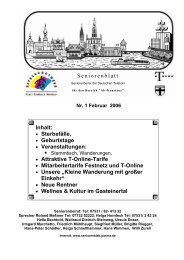 Seniorenblatt 1/2006 - Telekom-Senioren Konstanz