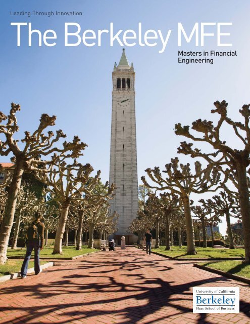 The Berkeley MFE.pdf - Master of Financial Engineering Program