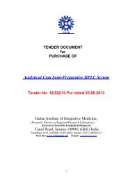 Analytical Cum Semi-Preparative HPLC System - Indian Institute of ...