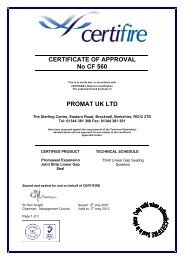 CERTIFICATE OF APPROVAL No CF 560 PROMAT UK ... - Himerpa