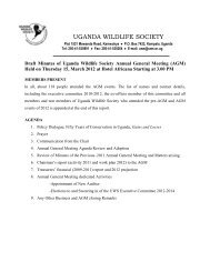 Download here - Uganda Wildlife Society