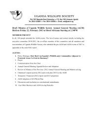 Download here - Uganda Wildlife Society