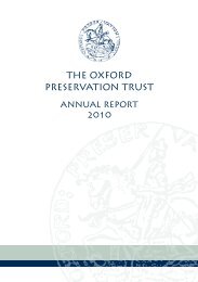 2010 Annual Report - Oxford Preservation Trust