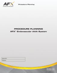 Procedure Planning aFXâ¢ endovascular aaa System - Endologix