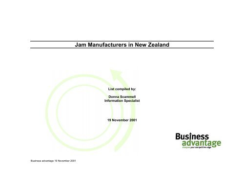 Jam Manufacturers in New Zealand