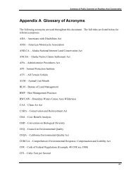 Summary of Public Comment, Appendix A: Glossary of Acronyms