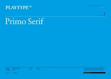 Primo Serif - Playtype