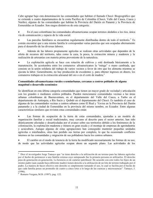 Territorios colectivos de indÃ­genas y afroamericanos