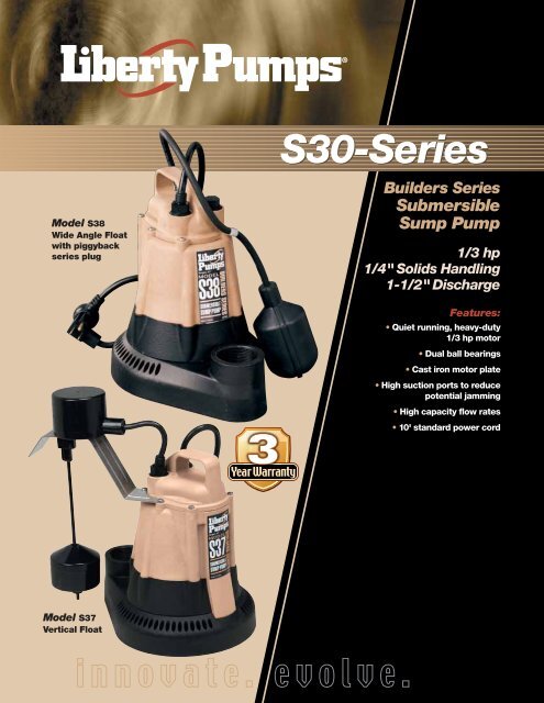 S30-Series - Liberty Pumps