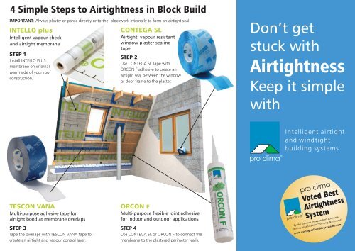 Intelligent Airtight and Windtight Building Systems - TÅ·-Mawr Lime