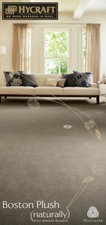 Boston Plush Brochure - Godfrey Hirst Carpets