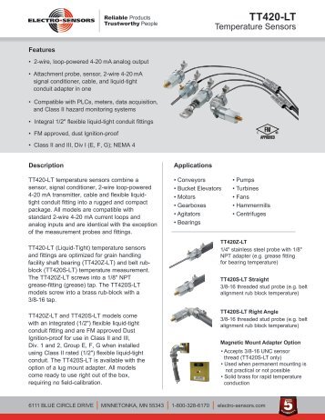 TT420-LT - Electro-Sensors, Inc.