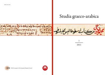 Table of Contents - Greek into Arabic