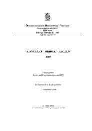 kontrakt – bridge – regeln 2007 - Wiener Bridgesport-Verband online