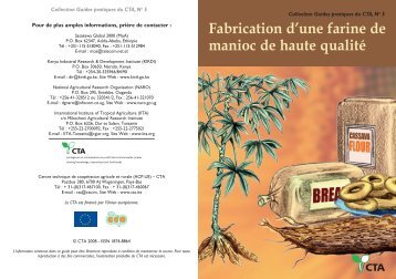 Fabrication d'une farine de manioc de haute qualitÃ©.pdf - TECA