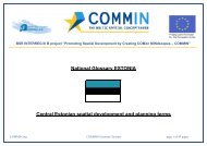 National Glossary ESTONIA Central Estonian spatial ... - COMMIN