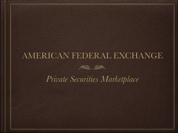Private Securities Marketplace