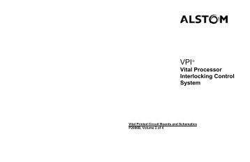 VPI Vital Printed Circuit Boards and Schematics - Alstom
