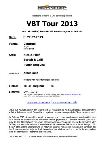 VBT Tour 2013 - Krasscore