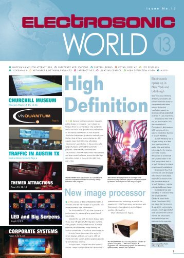 ES World newsletter 13 - Electrosonic