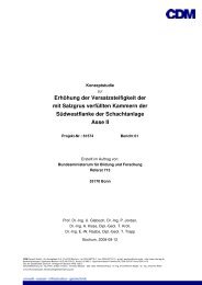 Erhöhung der Versatzsteifigkeit der mit Salzgrus verfüllten ... - Asse II