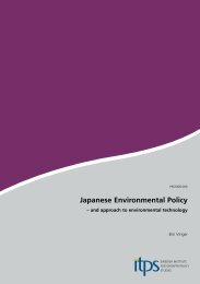 Japanese Environmental Policy