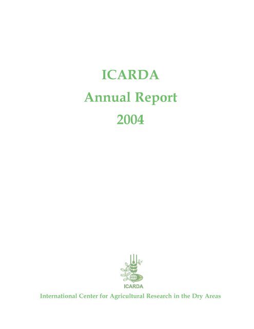 ICARDA annual report 2004