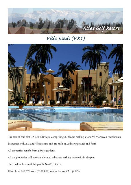 The Atlas Golf Resort - Morocco Property