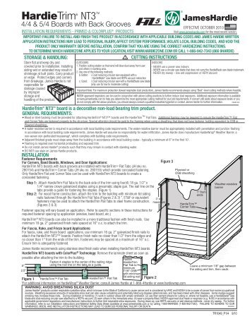 HardieTrim 5-4 Installation Inst_HZ5_1