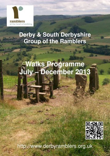 Walks Programme - Derby and South Derbyshire Ramblers