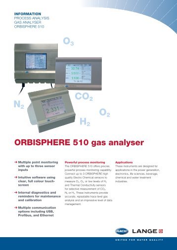 O2 CO2 O3 H2 N2 - Hach Lange