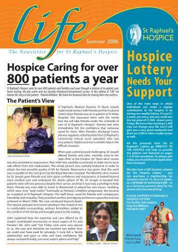 Hospice Lottery - St Raphael's Hospice