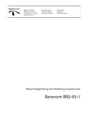 Banenorm BN2-93-1 - Banedanmark