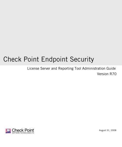 Installing License Server Check Point