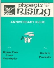 Vol. 3, No. 4 - Psychiatric Survivor Archives of Toronto