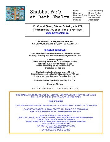 SN - 2011-02-26 .pdf - Congregation Beth Shalom